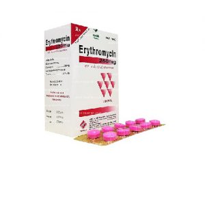 Erythromycin 250mg ( H/ 10 vỉ x 10 viên ) – Vidipha