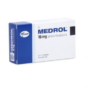 Medrol 16mg ( H/ 3 vỉ x 10 viên ) – Pfizer