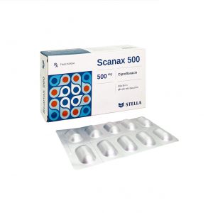 Scanax – Ciprofloxacin 500mg ( H/ 5 vỉ nhôm  x 10 viên ) – Stella