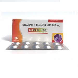 Ofloxacin 200mg ( H/ 10 vỉ x 10 viên ) – Ấn Độ